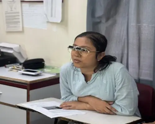 Consult eye doctor