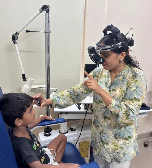 Consult eye doctor